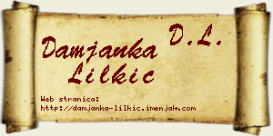 Damjanka Lilkić vizit kartica